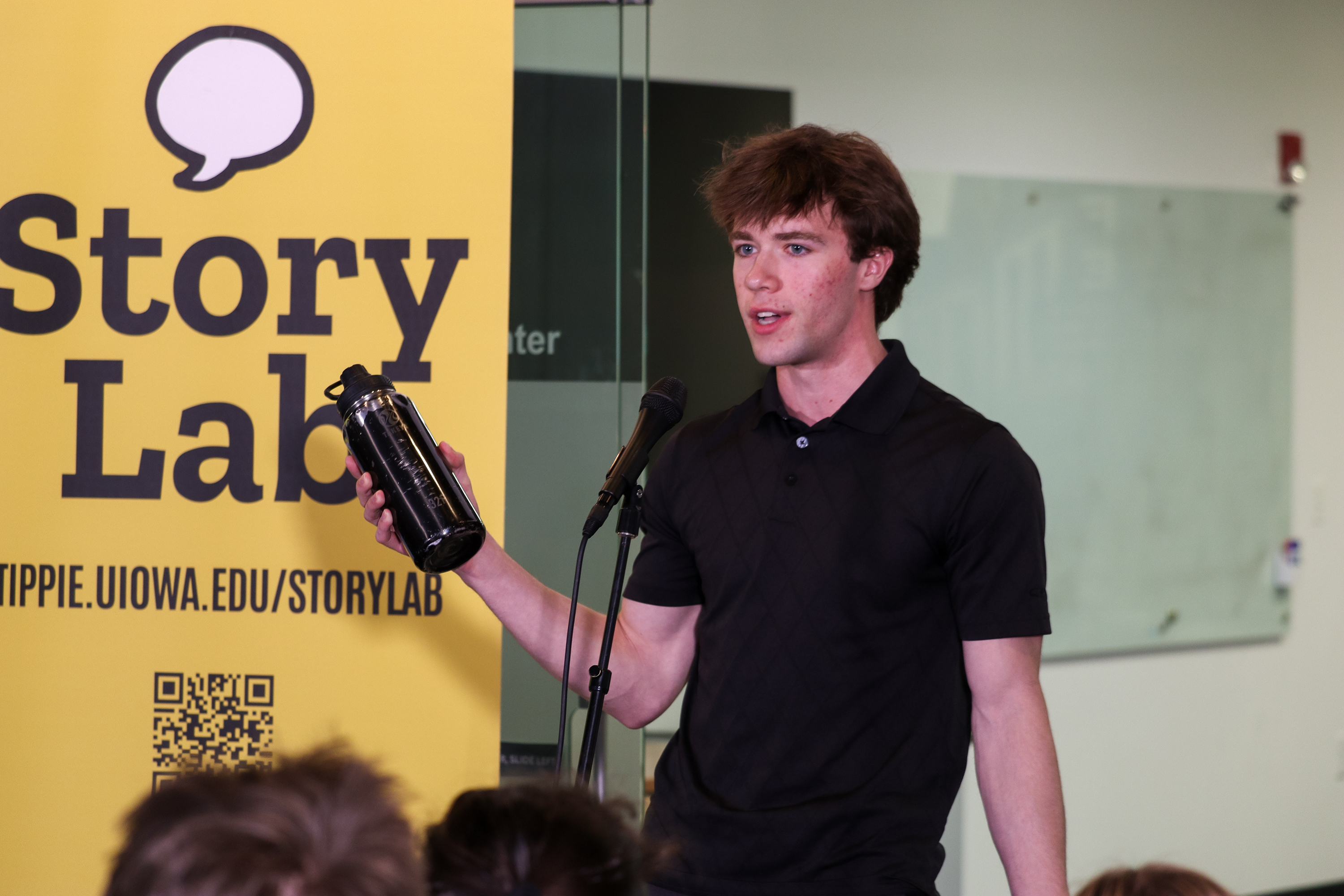 Ben speaking at Story Lab
